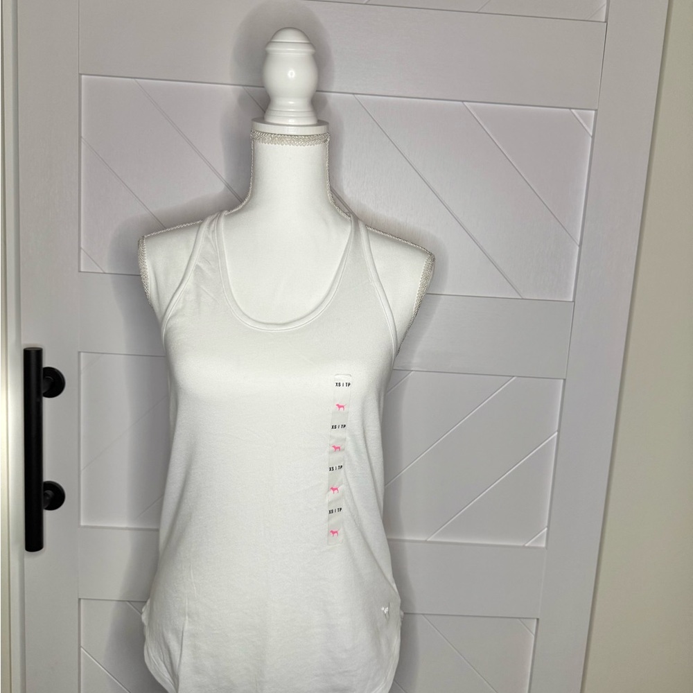 PINK Victoria's Secret White Tank Top